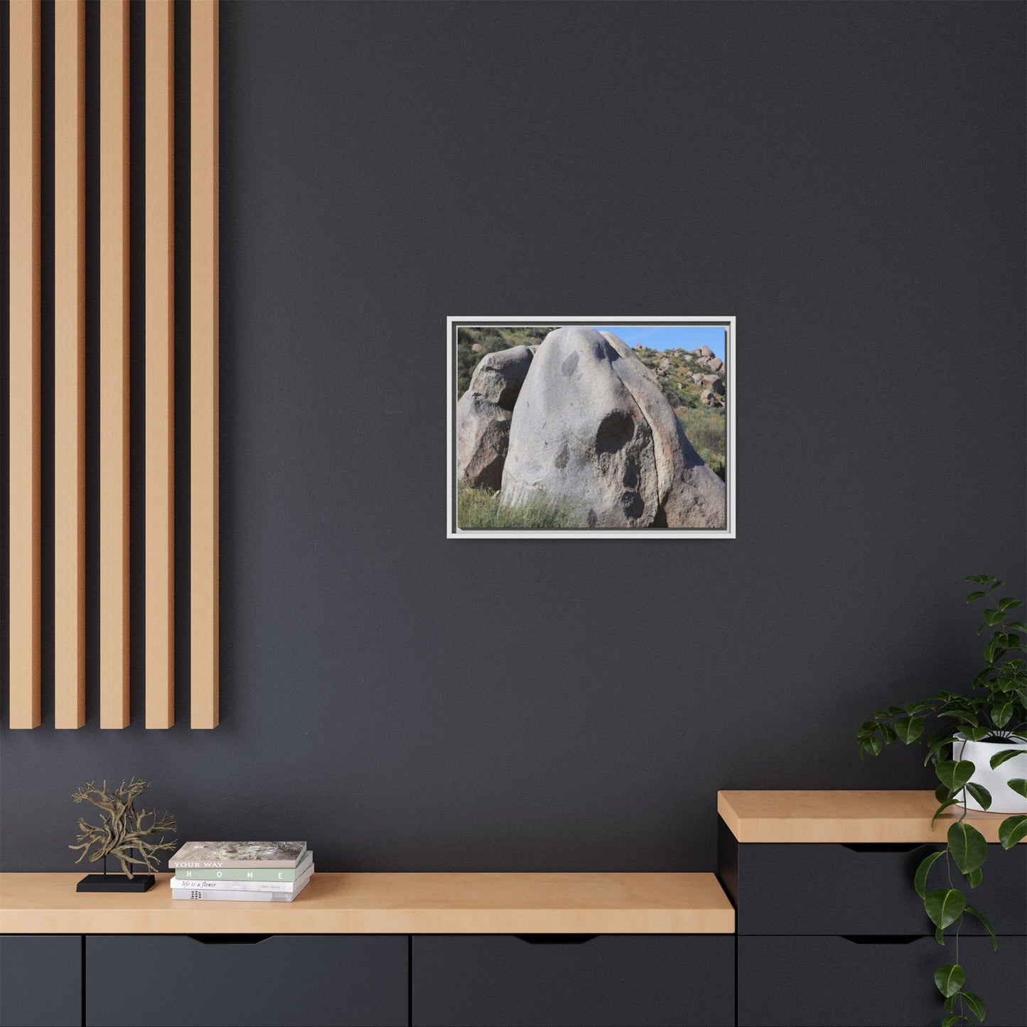 Skull Rock Desert - Unique Stretched Canvas Wall Art - Art By Earth