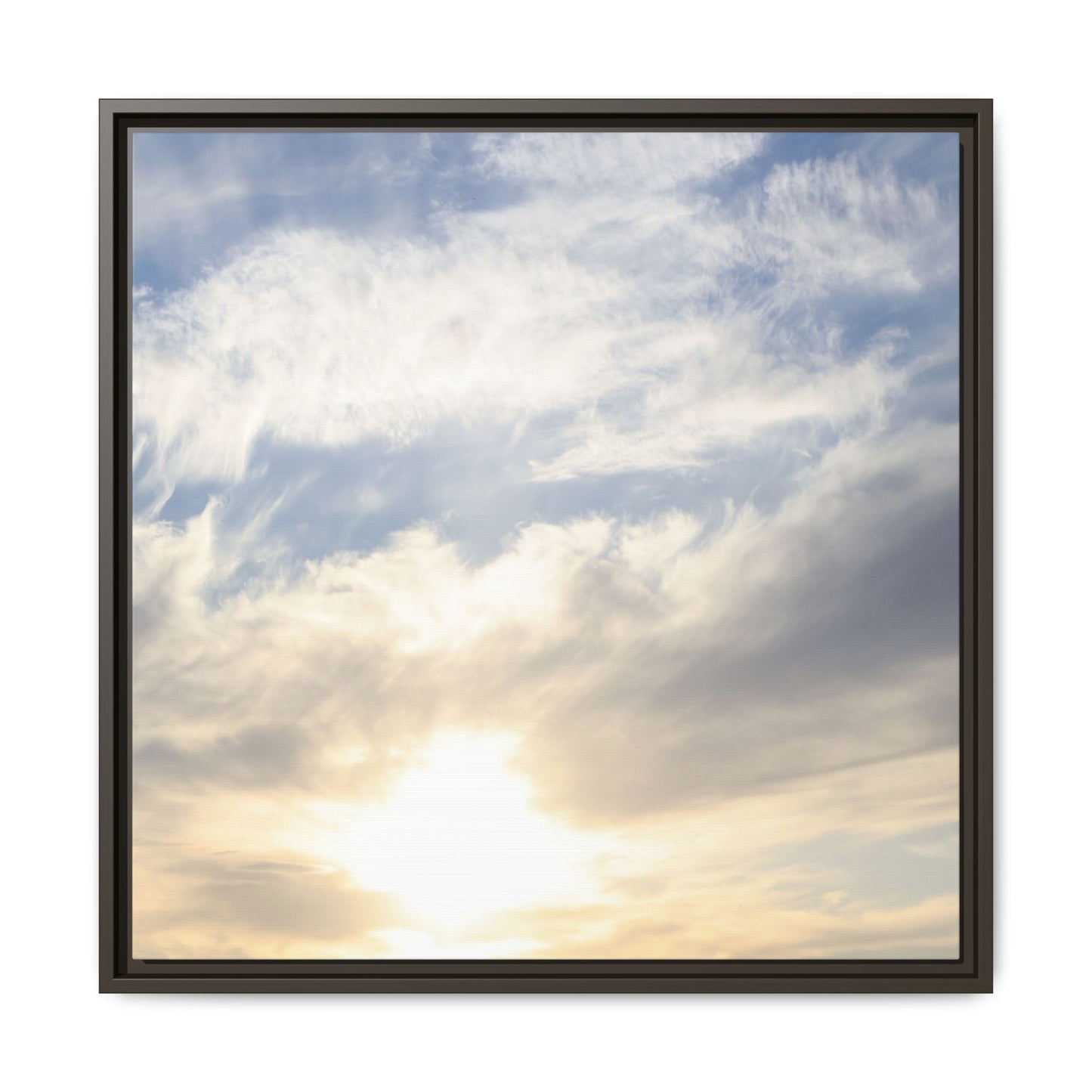 Sky's Ethereal Whisper - Unique Stretched Canvas Wall Art - Art By Earth
