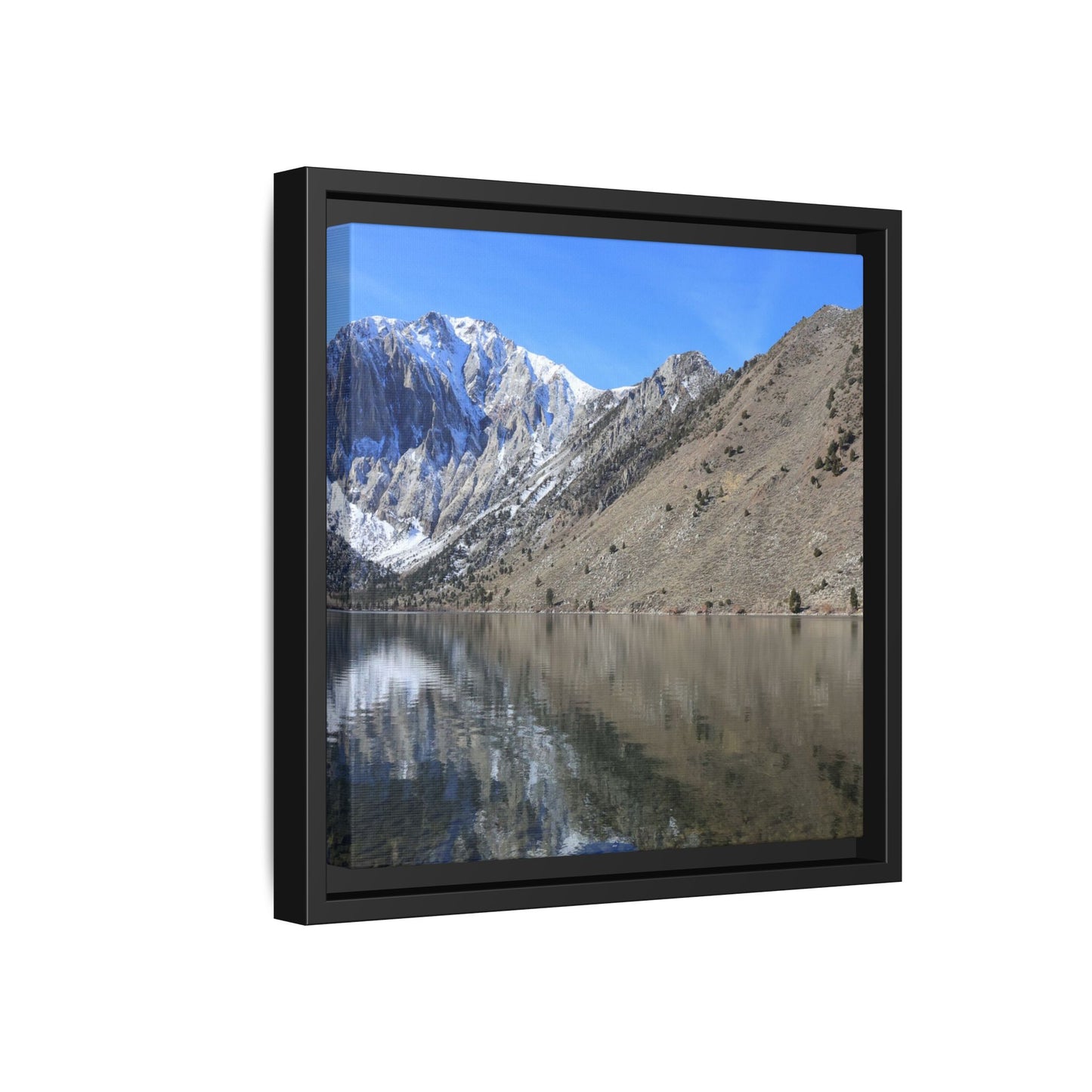 Mountain Mirror - Unique Stretched Canvas Wall Art