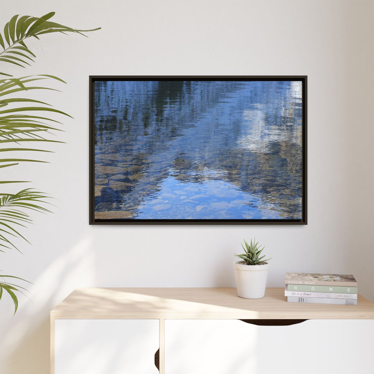 Reflected Stones - Unique Stretched Canvas Wall Art