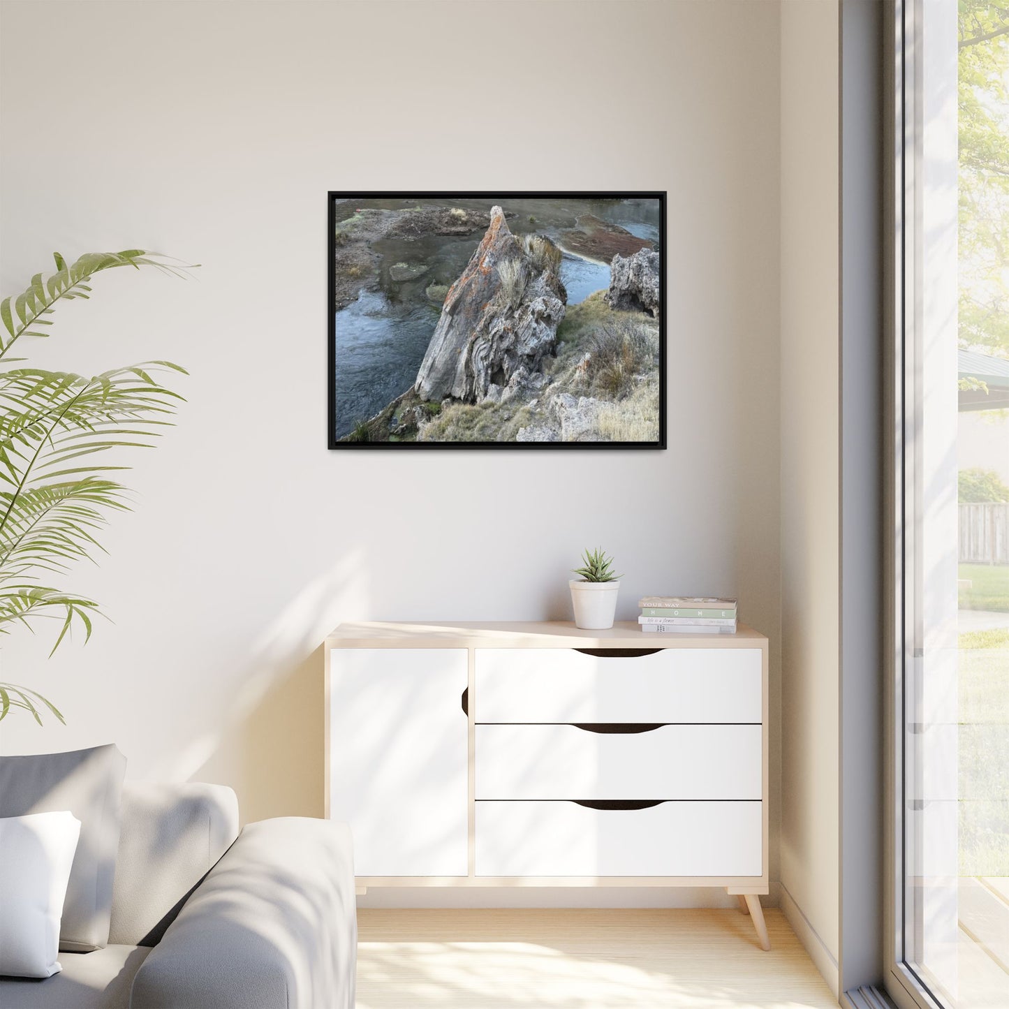 Carved by Water - Unique Stretched Canvas Wall Art