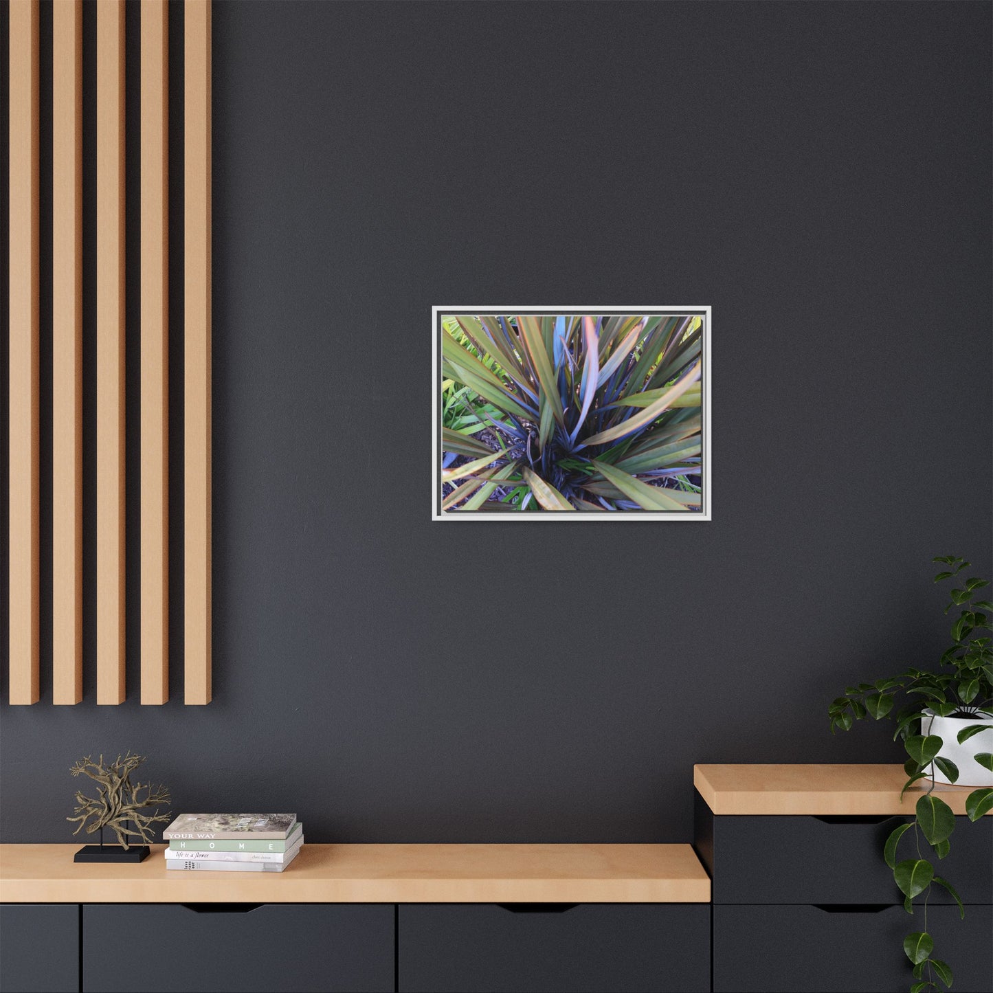 Radiant Leaves - Unique Stretched Canvas Wall Art - Art By Earth
