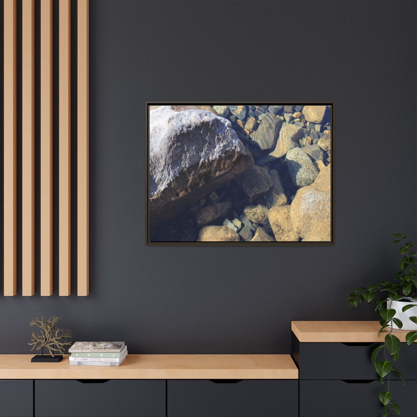 Stone Sanctuary - Unique Stretched Canvas Wall Art