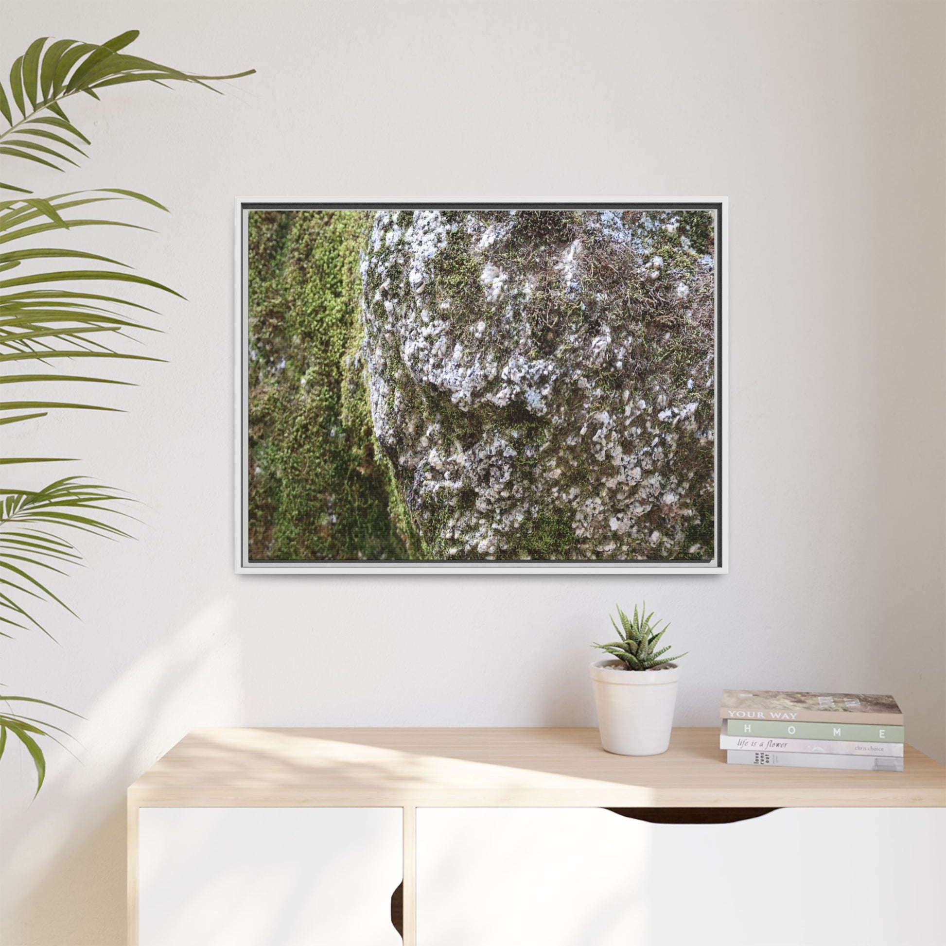 Lichen Landscape - Unique Stretched Canvas Wall Art - Art By Earth