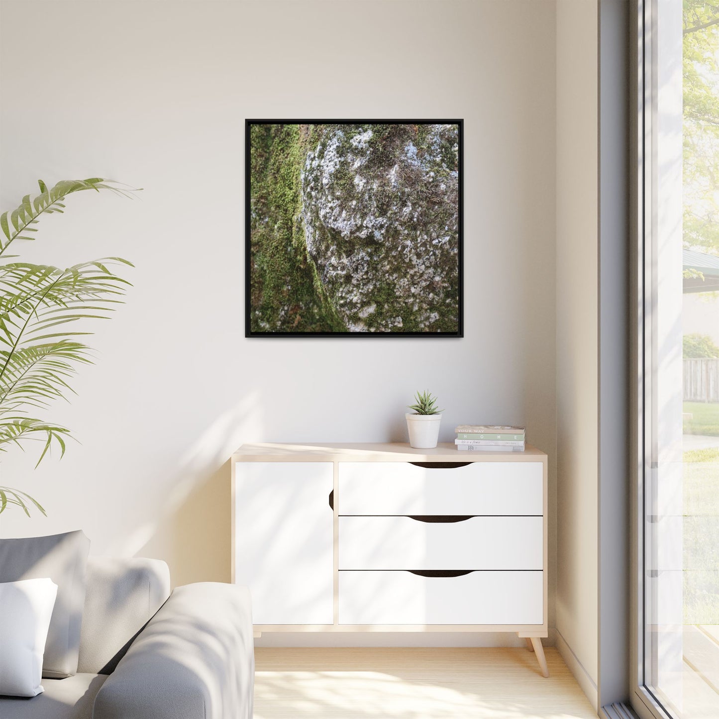 Lichen Landscape - Unique Stretched Canvas Wall Art - Art By Earth