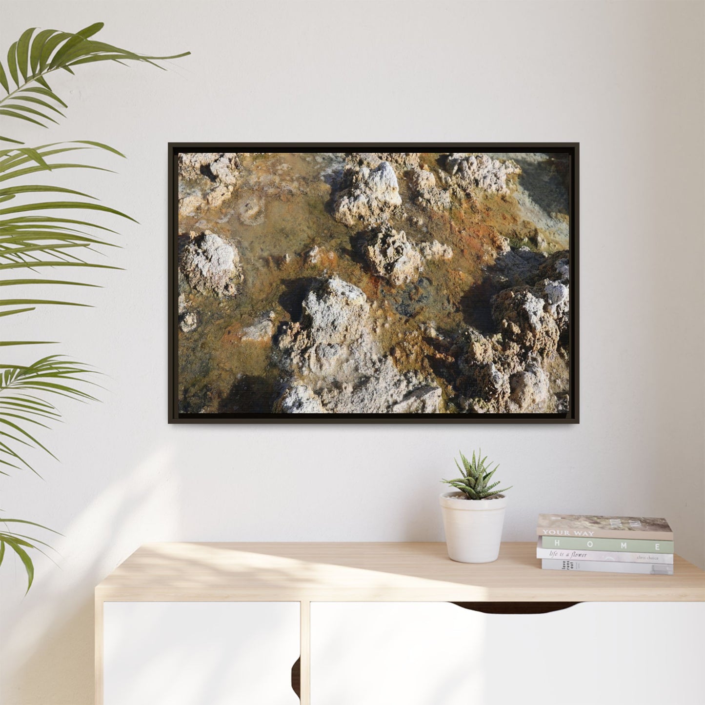 Stone Sea of Silence - Unique Stretched Canvas Wall Art