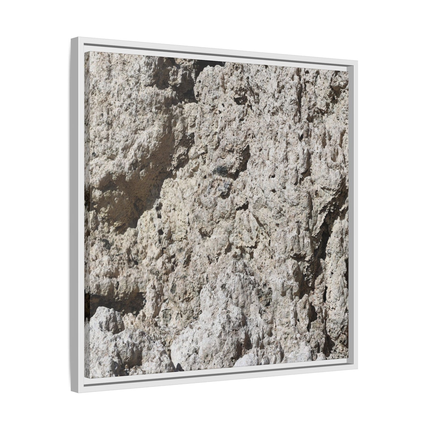 Weathered Stone Whispers - Unique Stretched Canvas Wall Art