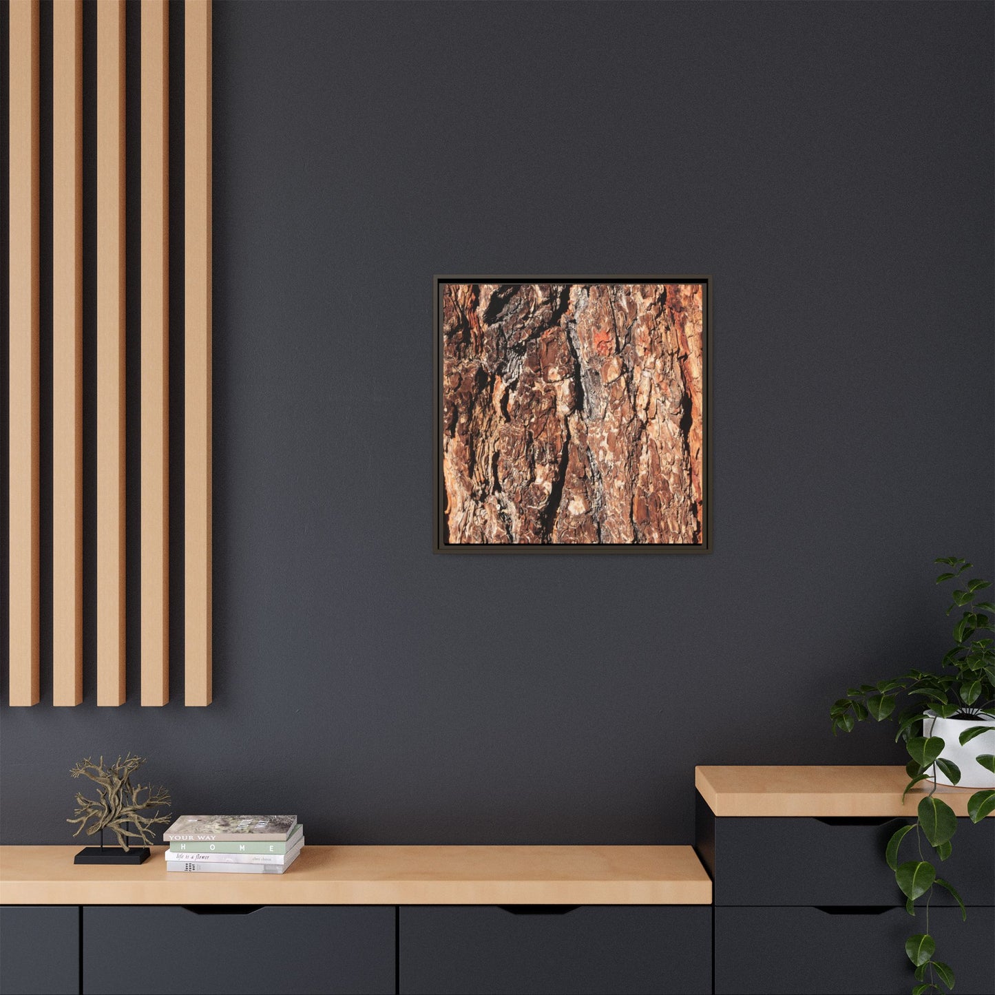 Nature's Rugged Canvas - Unique Stretched Canvas Wall Art