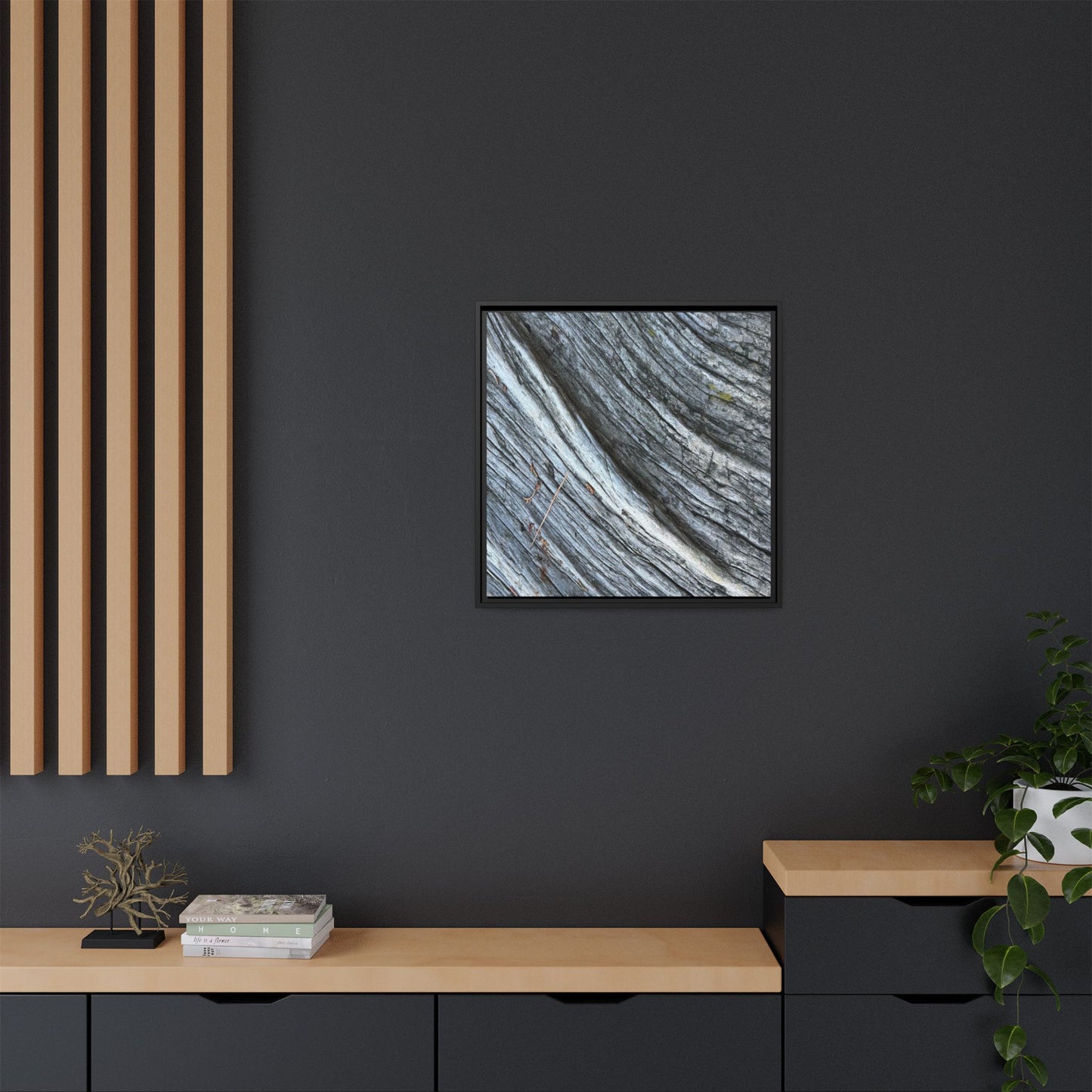 Time's Carved Path - Unique Stretched Canvas Wall Art - Art By Earth