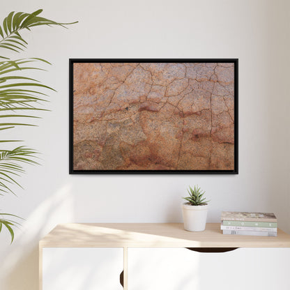 Russet Fissures - Unique Stretched Canvas Wall Art - Art By Earth
