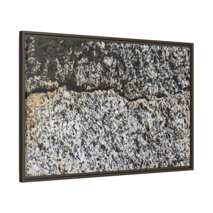 Weathered Stone Surface - Unique Stretched Canvas Wall Art
