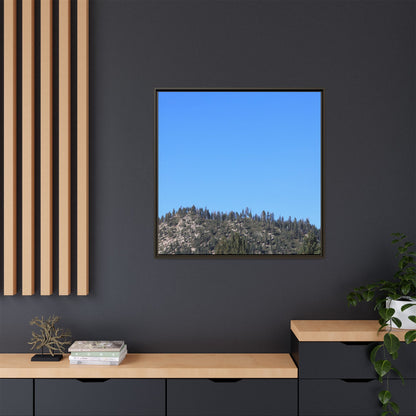 Blue Silence - Unique Stretched Canvas Wall Art