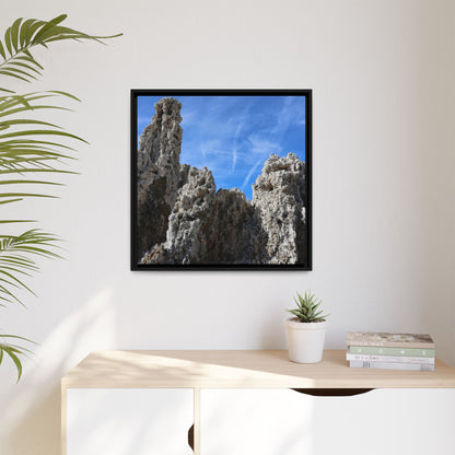 Weathered Sentinels - Unique Stretched Canvas Wall Art