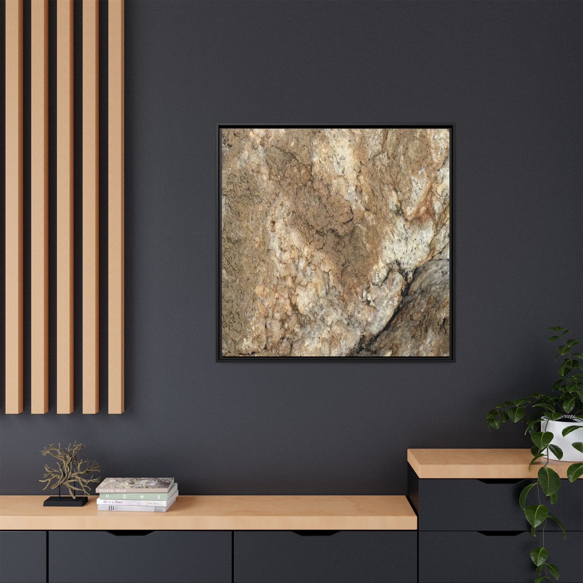 Ancient Stone Wall - Unique Stretched Canvas Wall Art - Art By Earth