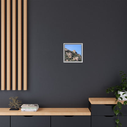 Ancient Boulders in Arid Landscape - Unique Stretched Canvas Wall Art - Art By Earth