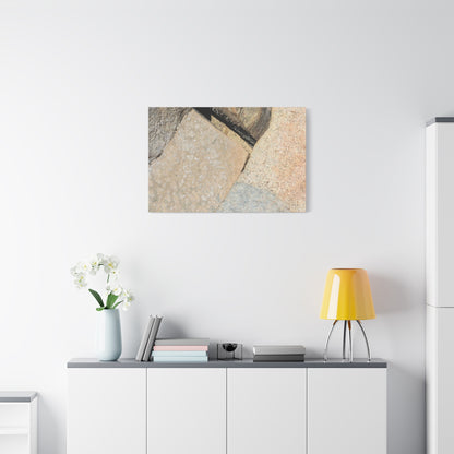 Stone Fragments - Unique Frameless Canvas Wall Art - Art By Earth