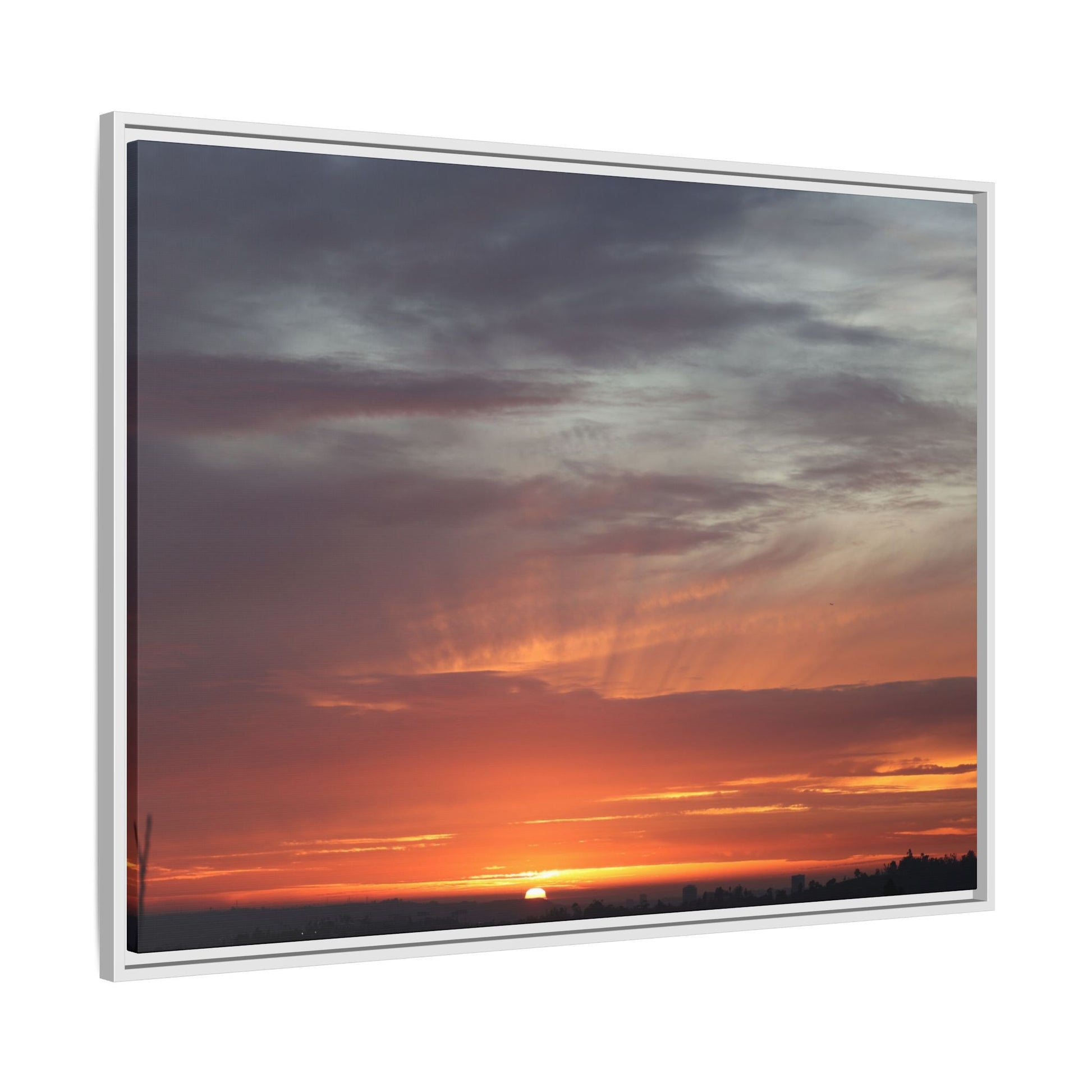 Fiery Horizon - Unique Stretched Canvas Wall Art - Art By Earth