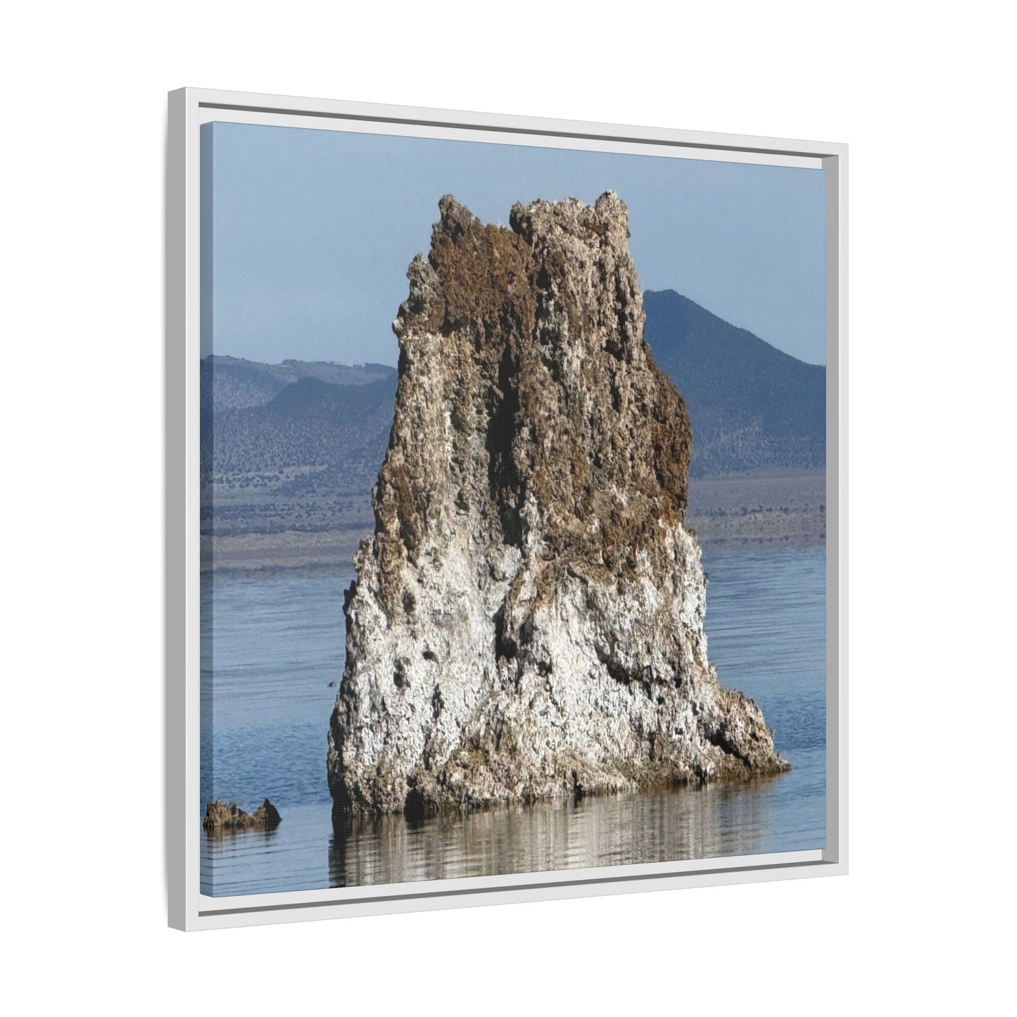 Tufa Tower Reflection - Unique Stretched Canvas Wall Art