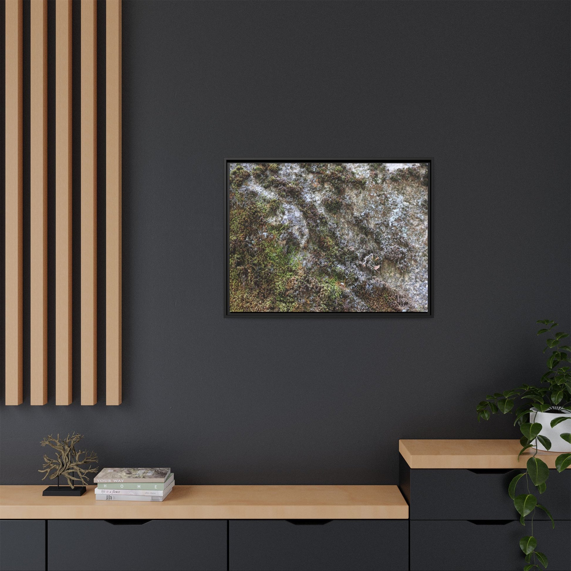 Mossy Whispers - Unique Stretched Canvas Wall Art - Art By Earth