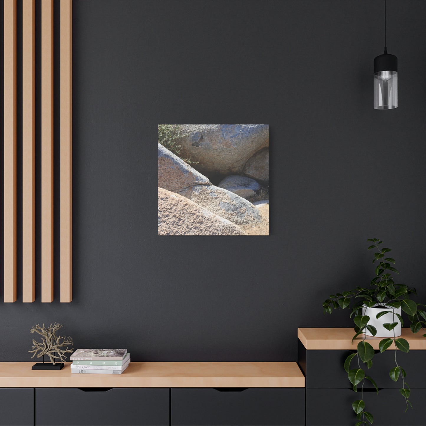 Rocky Shelter - Unique Frameless Canvas Wall Art