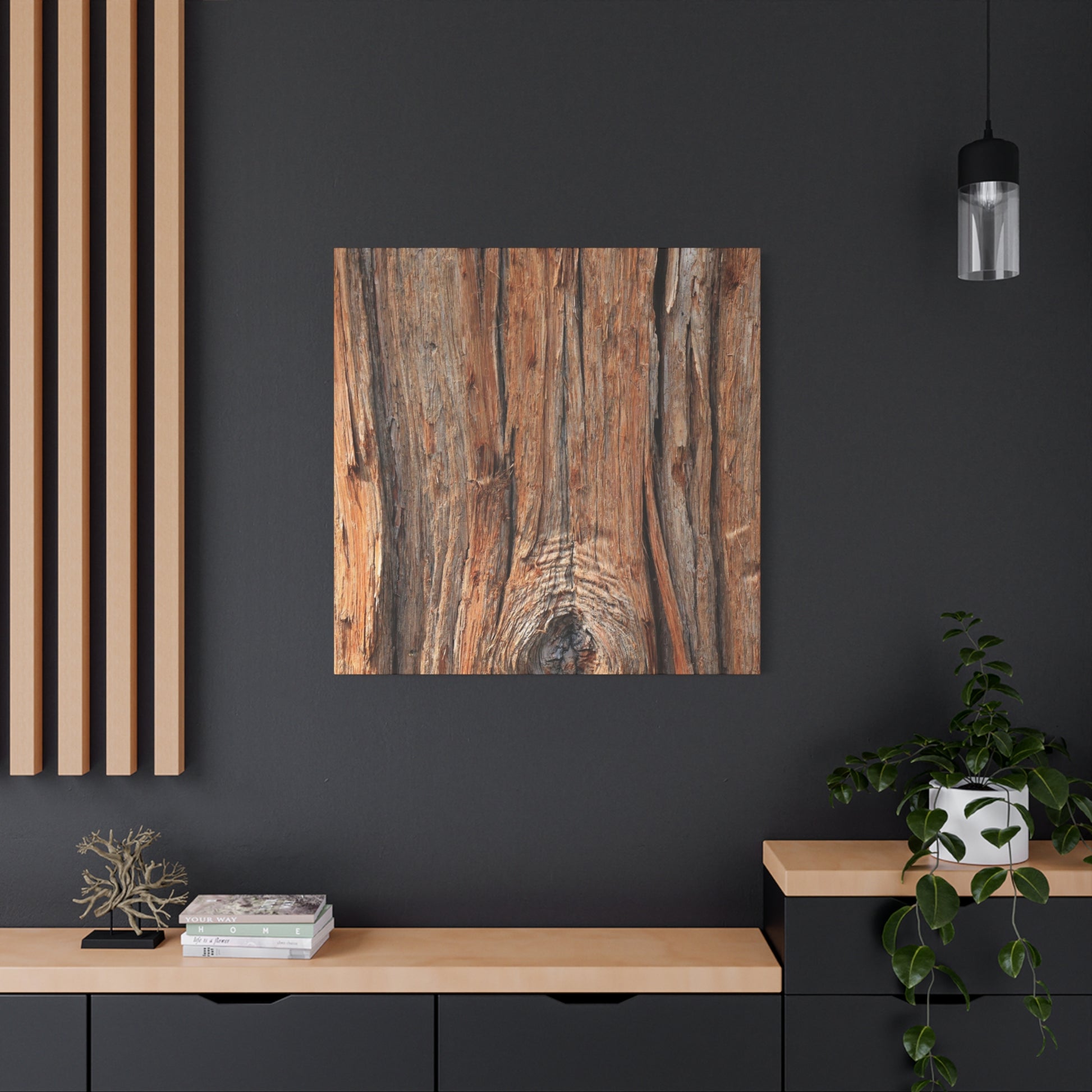 Bark's Ancient Whispers - Unique Frameless Canvas Wall Art - Art By Earth