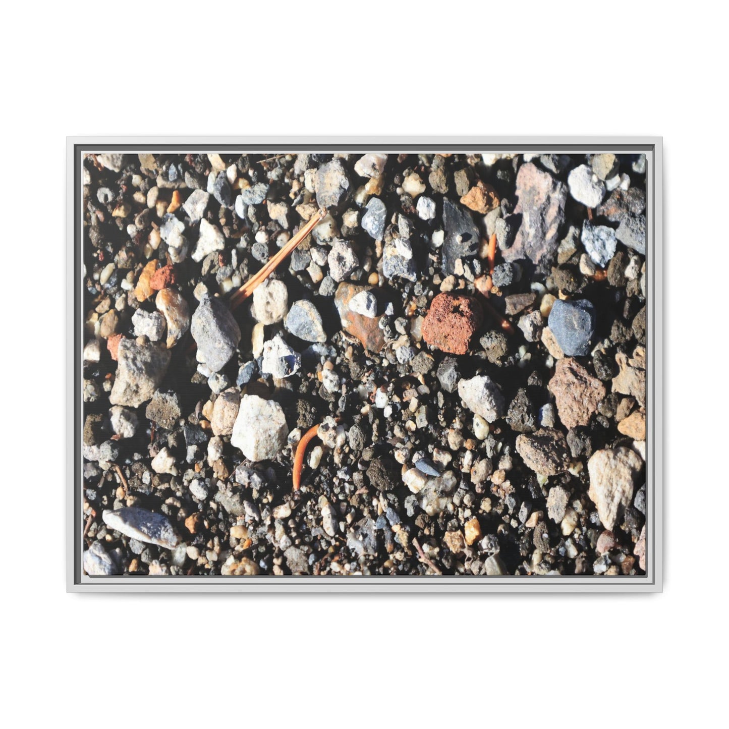 Stones and Soil - Unique Stretched Canvas Wall Art