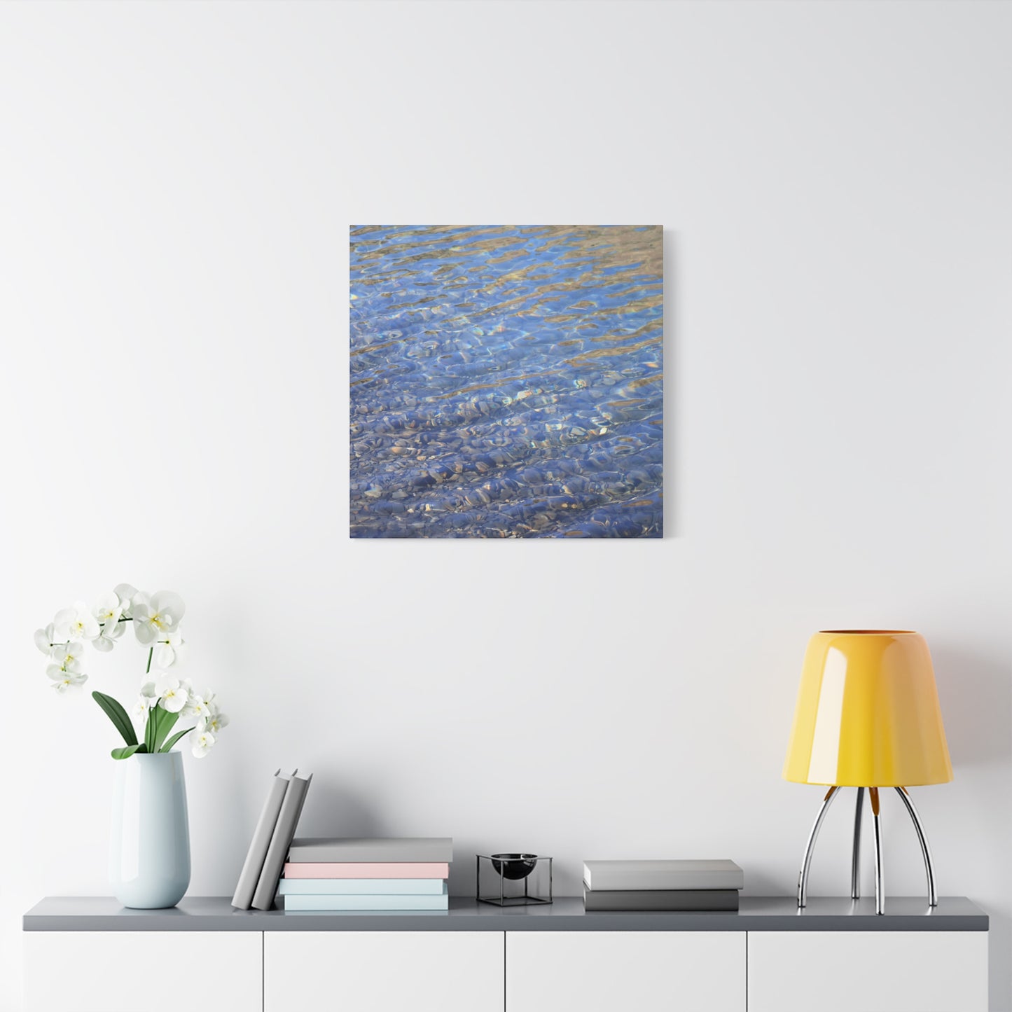 Ripples of Azure - Unique Frameless Canvas Wall Art