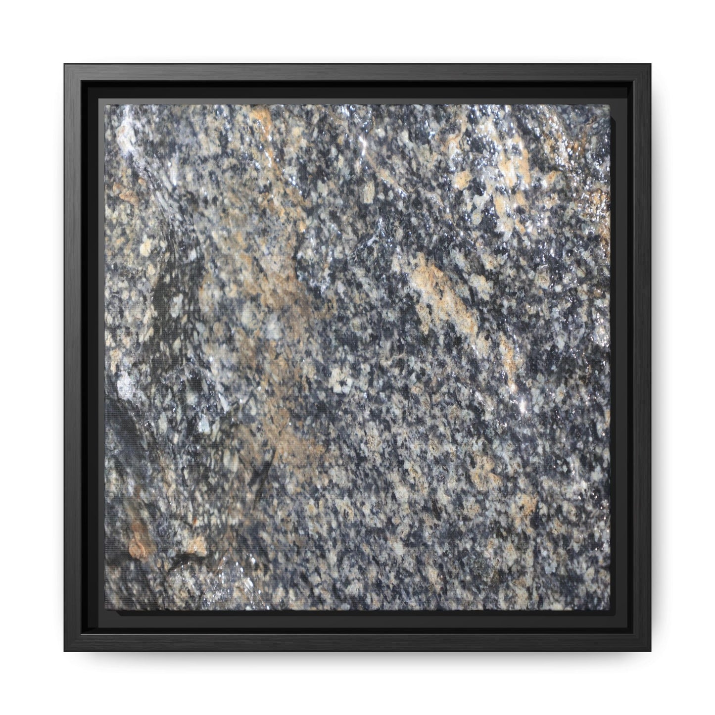 Crystalline Echoes - Unique Stretched Canvas Wall Art - Art By Earth