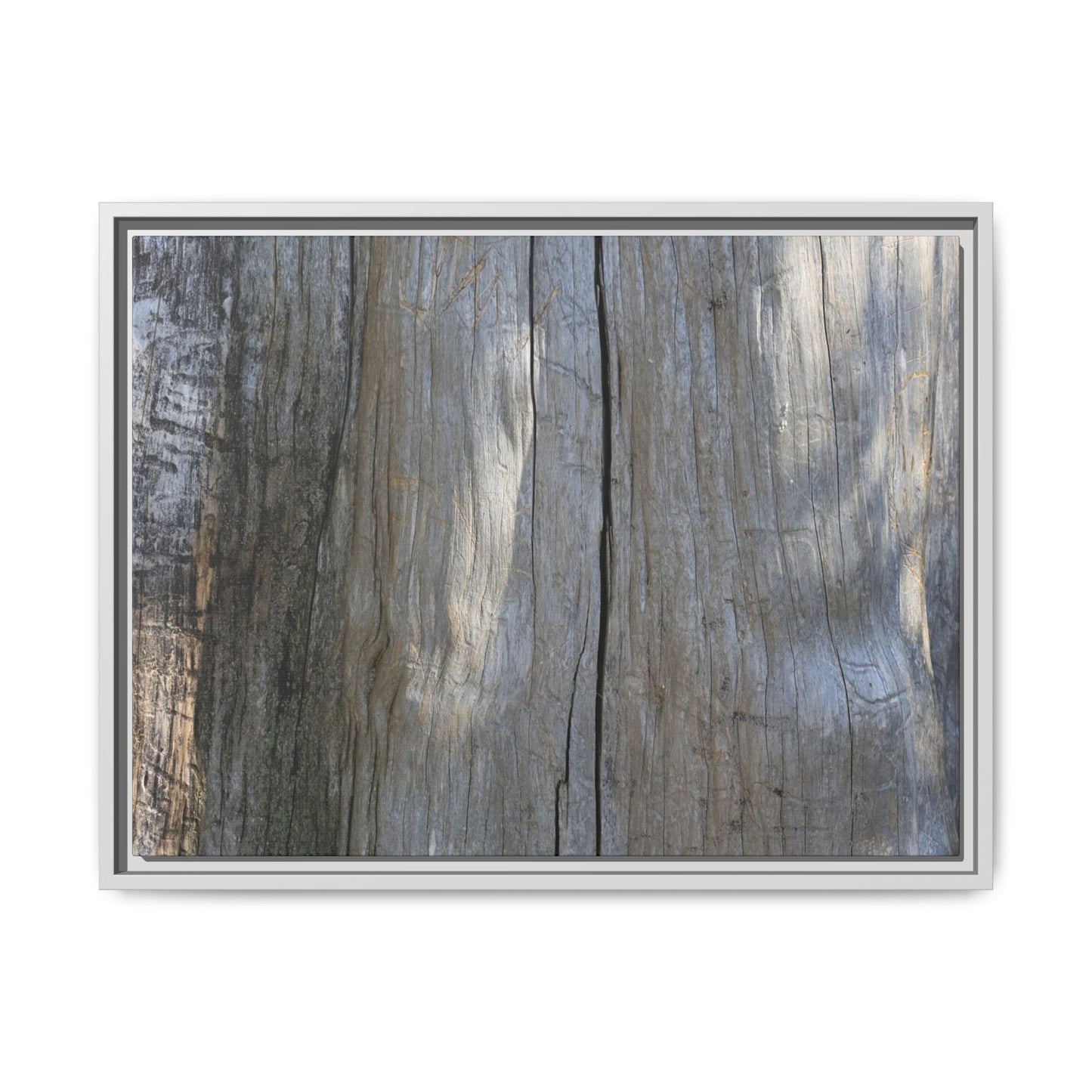 Weathered Wood Surface - Unique Stretched Canvas Wall Art