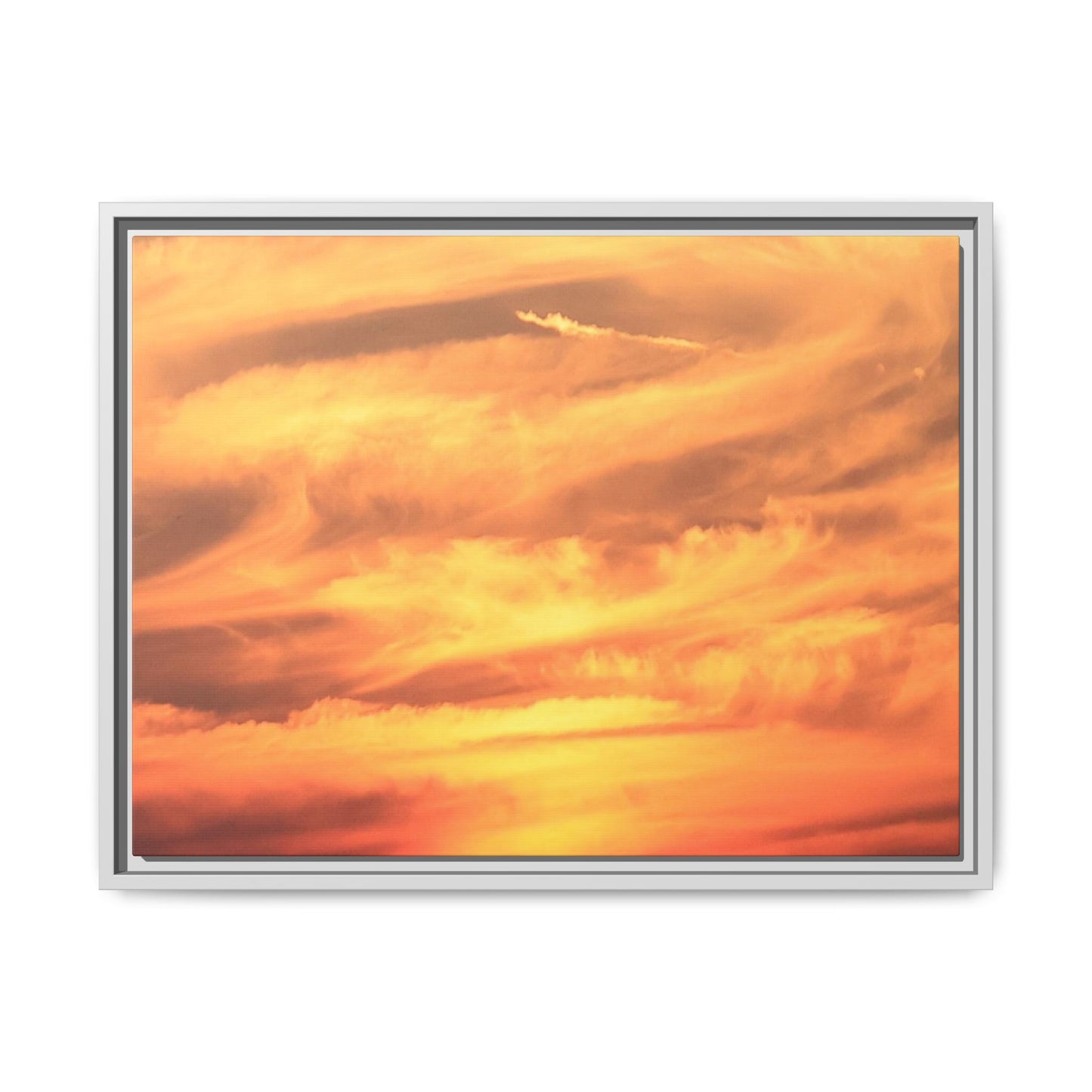 Burning Skies - Unique Stretched Canvas Wall Art - Art By Earth