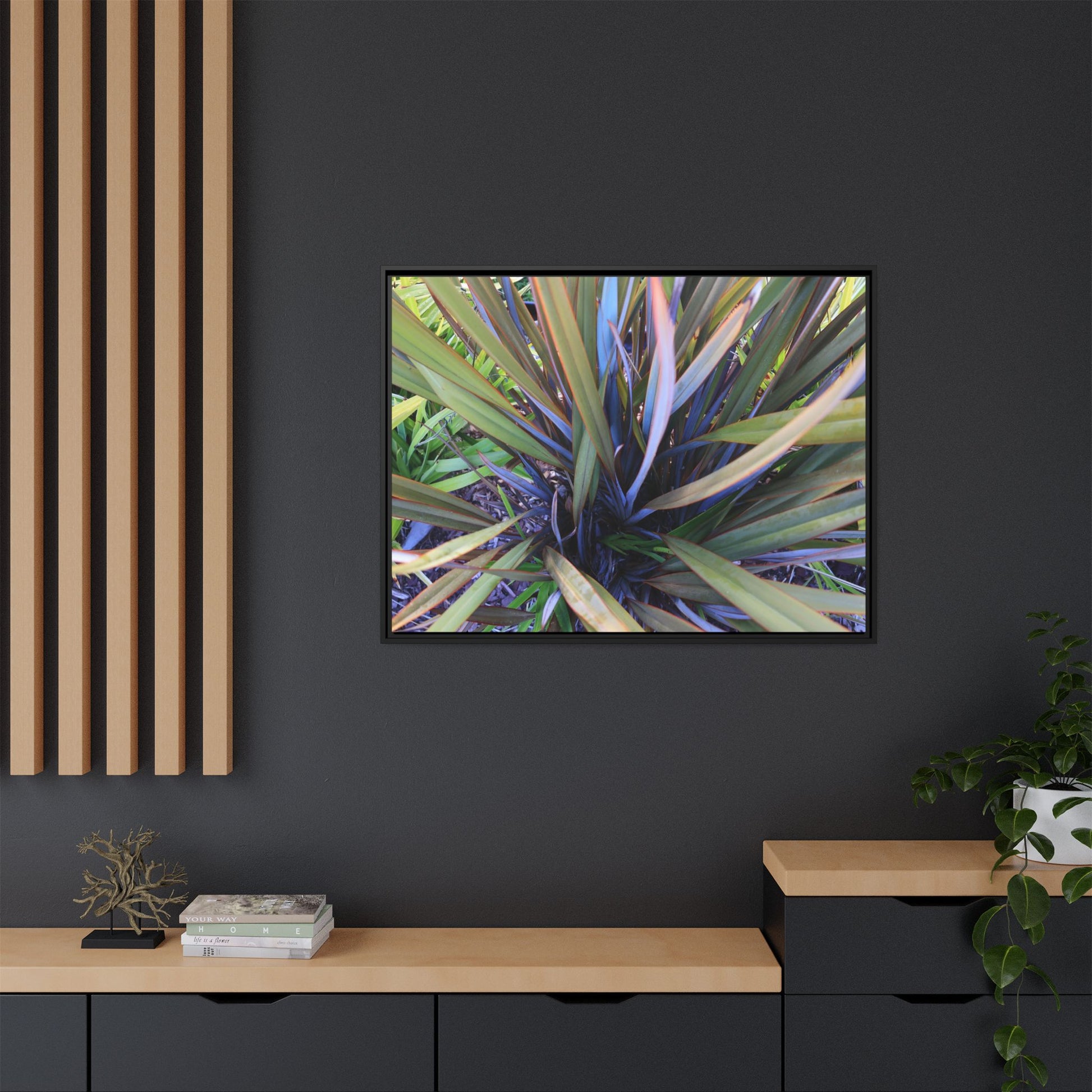 Radiant Leaves - Unique Stretched Canvas Wall Art - Art By Earth