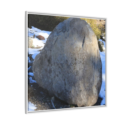 Glacial Solitude - Unique Stretched Canvas Wall Art