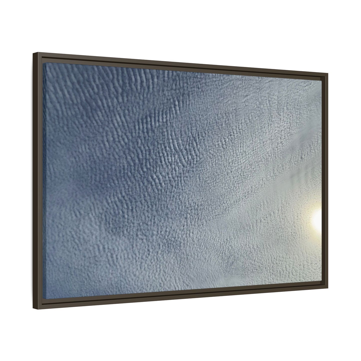 Undulating Whispers of Cerulean Stillness - Unique Stretched Canvas Wall Art - Art By Earth