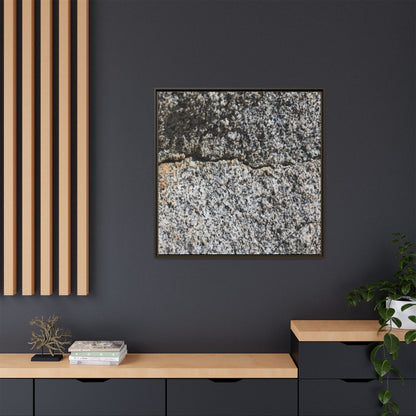 Weathered Stone Surface - Unique Stretched Canvas Wall Art