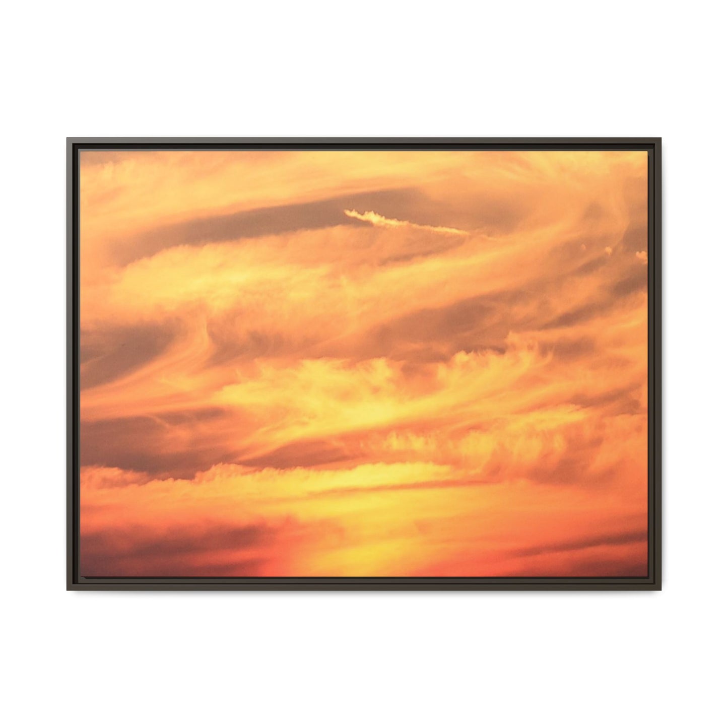 Burning Skies - Unique Stretched Canvas Wall Art - Art By Earth