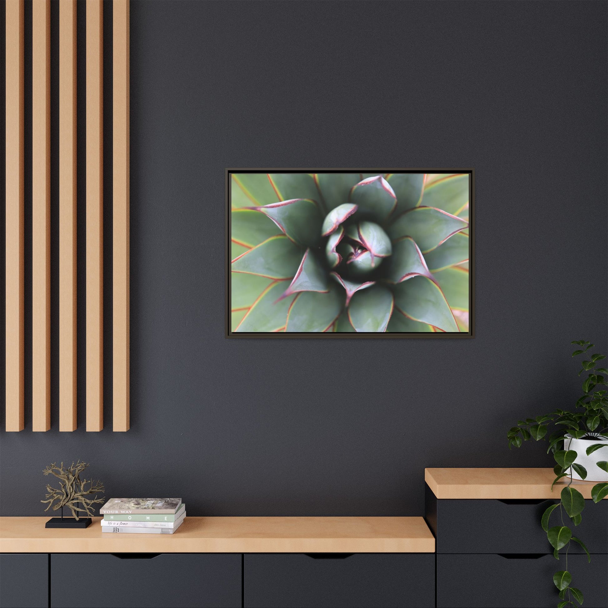Spiky Elegance - Unique Stretched Canvas Wall Art - Art By Earth