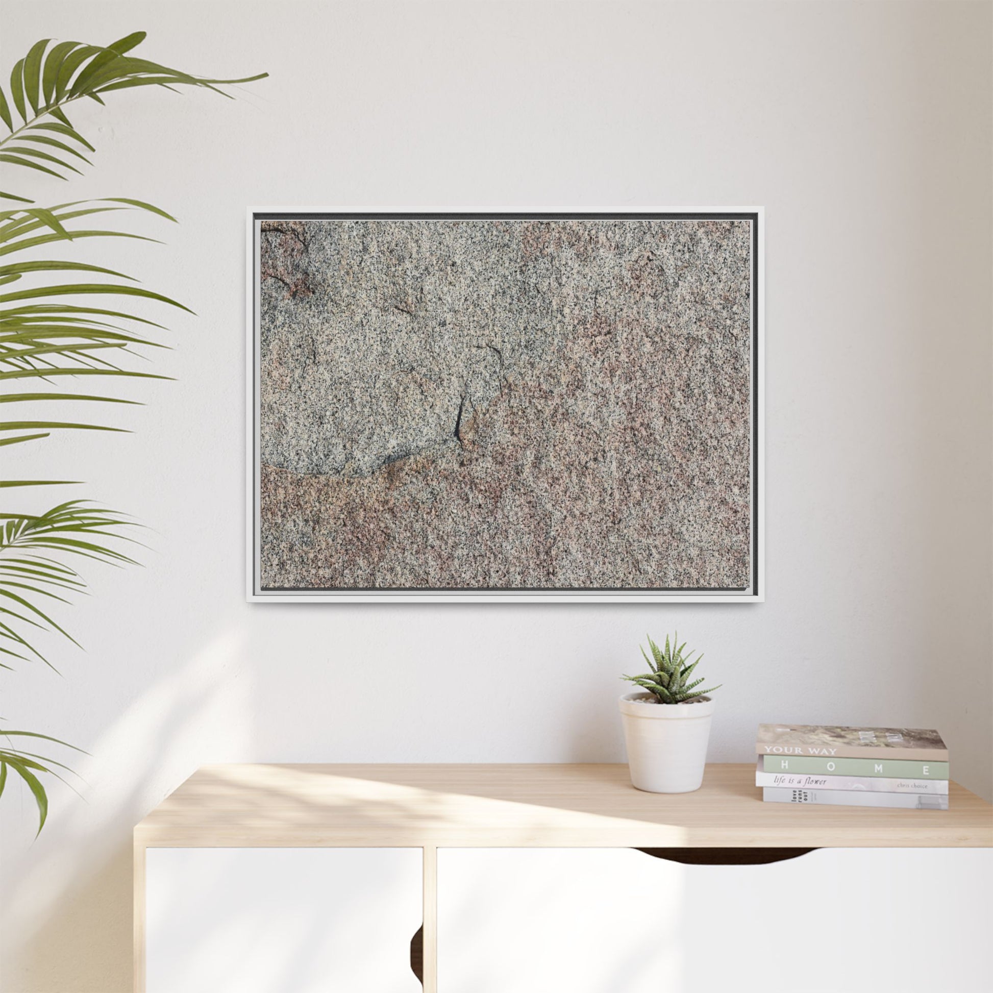 Fissured Stone - Unique Stretched Canvas Wall Art - Art By Earth