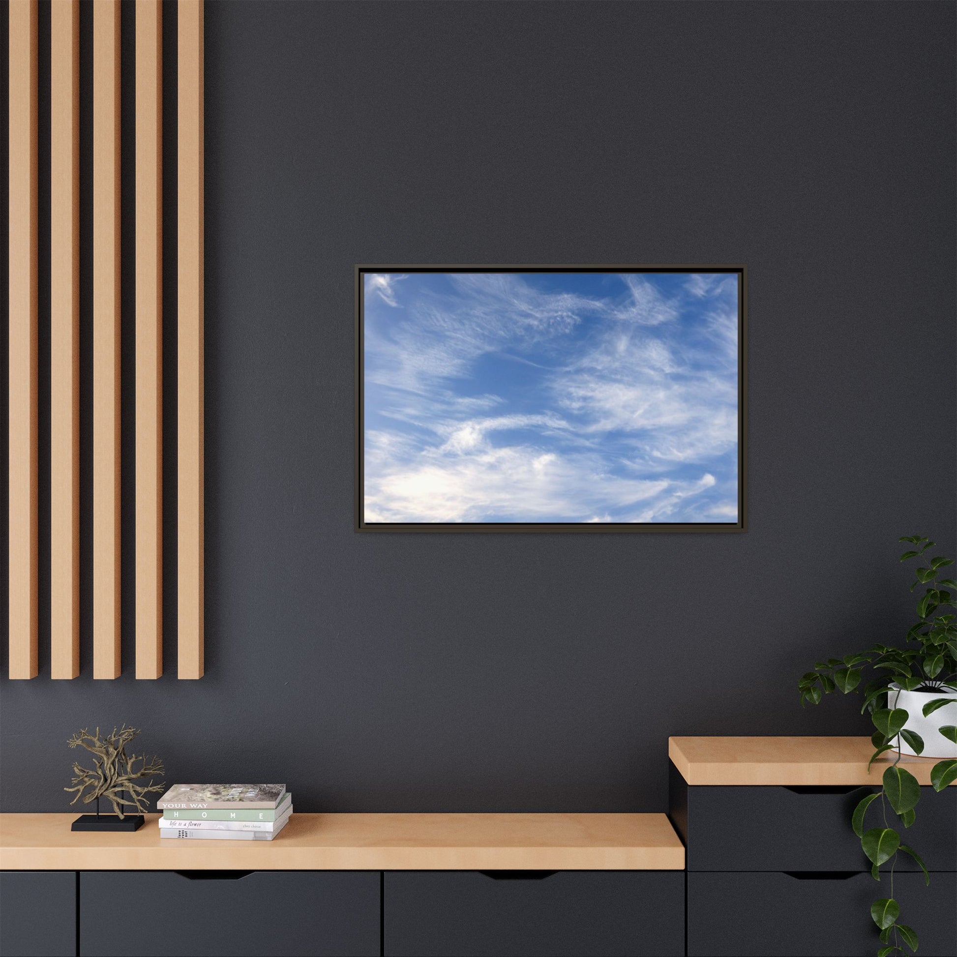 Ethereal Blue Tapestry - Unique Stretched Canvas Wall Art - Art By Earth