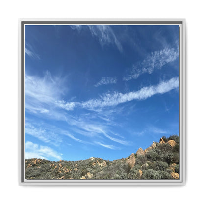 Arid Landscape with Rocky Outcrops - Unique Stretched Canvas Wall Art