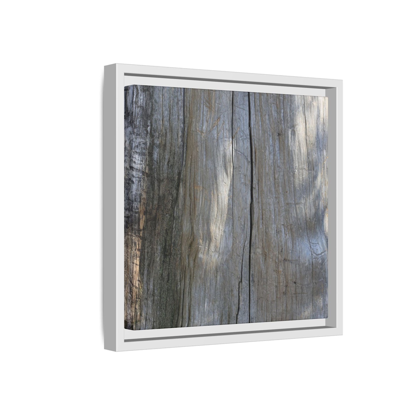 Weathered Wood Surface - Unique Stretched Canvas Wall Art