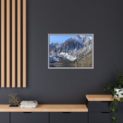 Frozen Reflection - Unique Stretched Canvas Wall Art