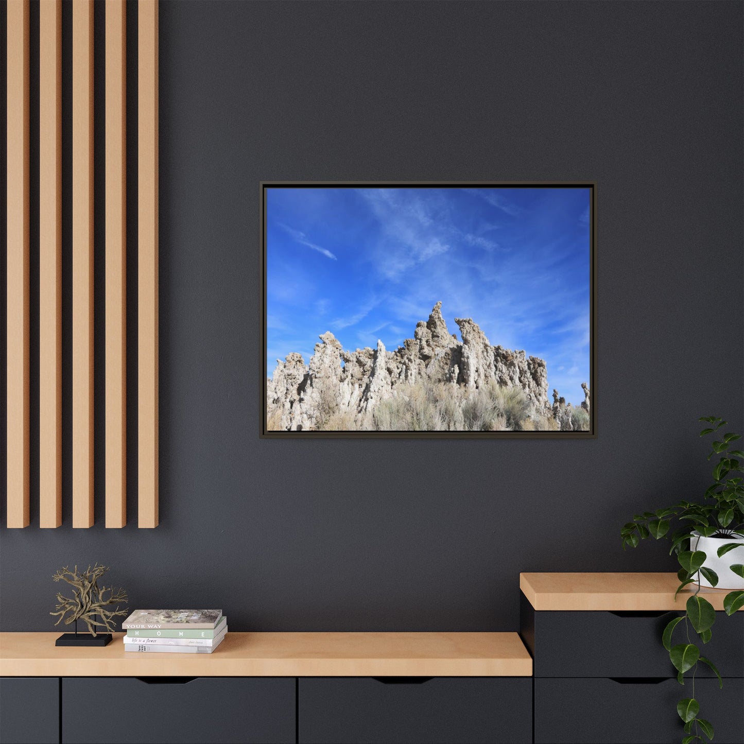 Frozen Sentinels - Unique Stretched Canvas Wall Art