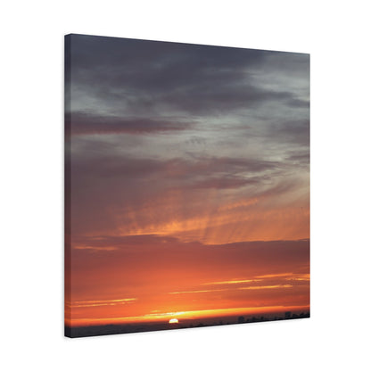 Horizon's Ember - Unique Frameless Canvas Wall Art - Art By Earth