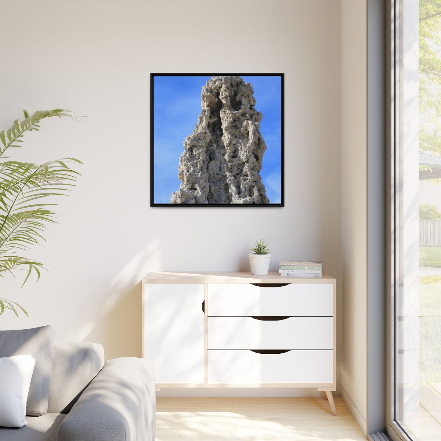 Stone Sentinel - Unique Stretched Canvas Wall Art