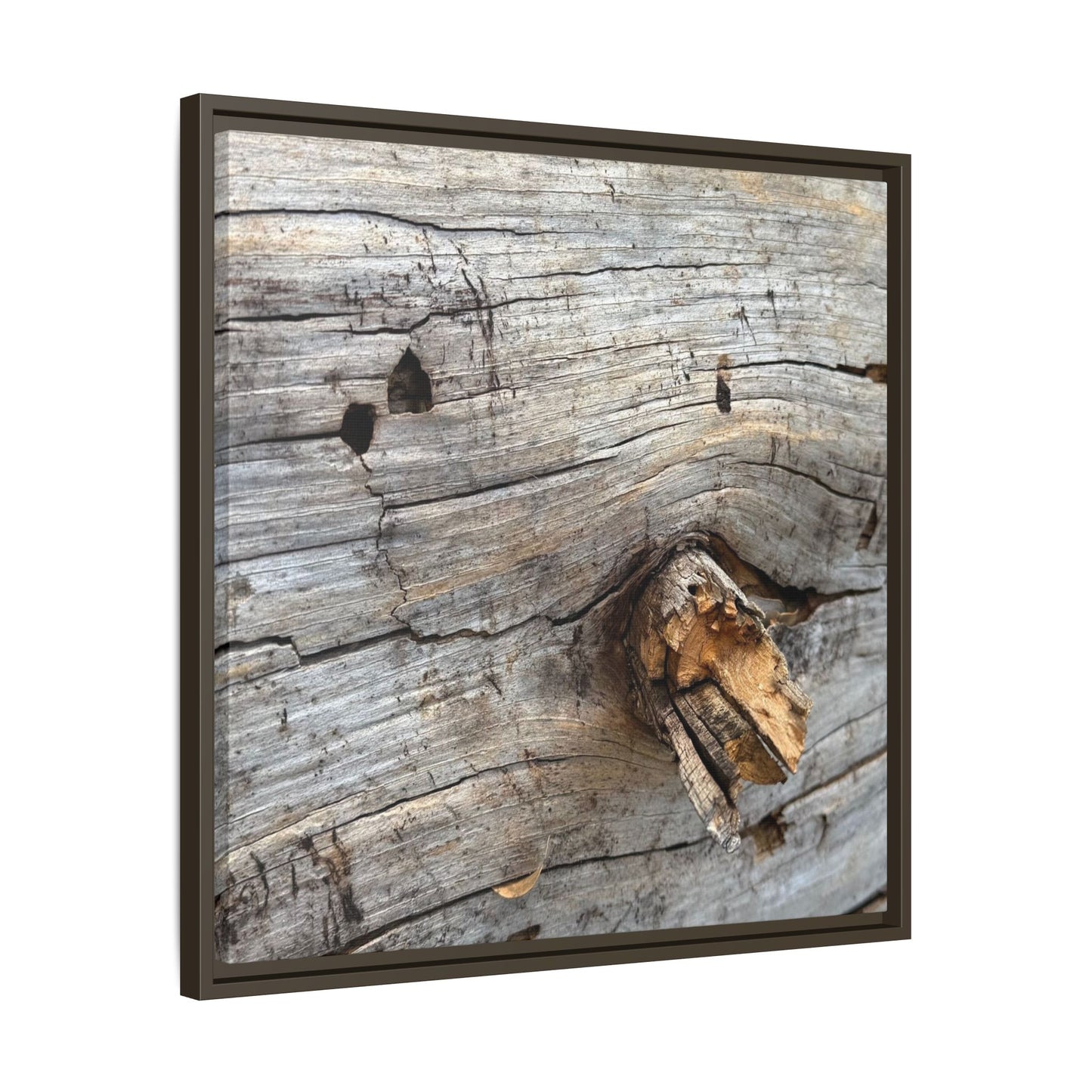 Weathered Wood Texture - Unique Stretched Canvas Wall Art - Art By Earth