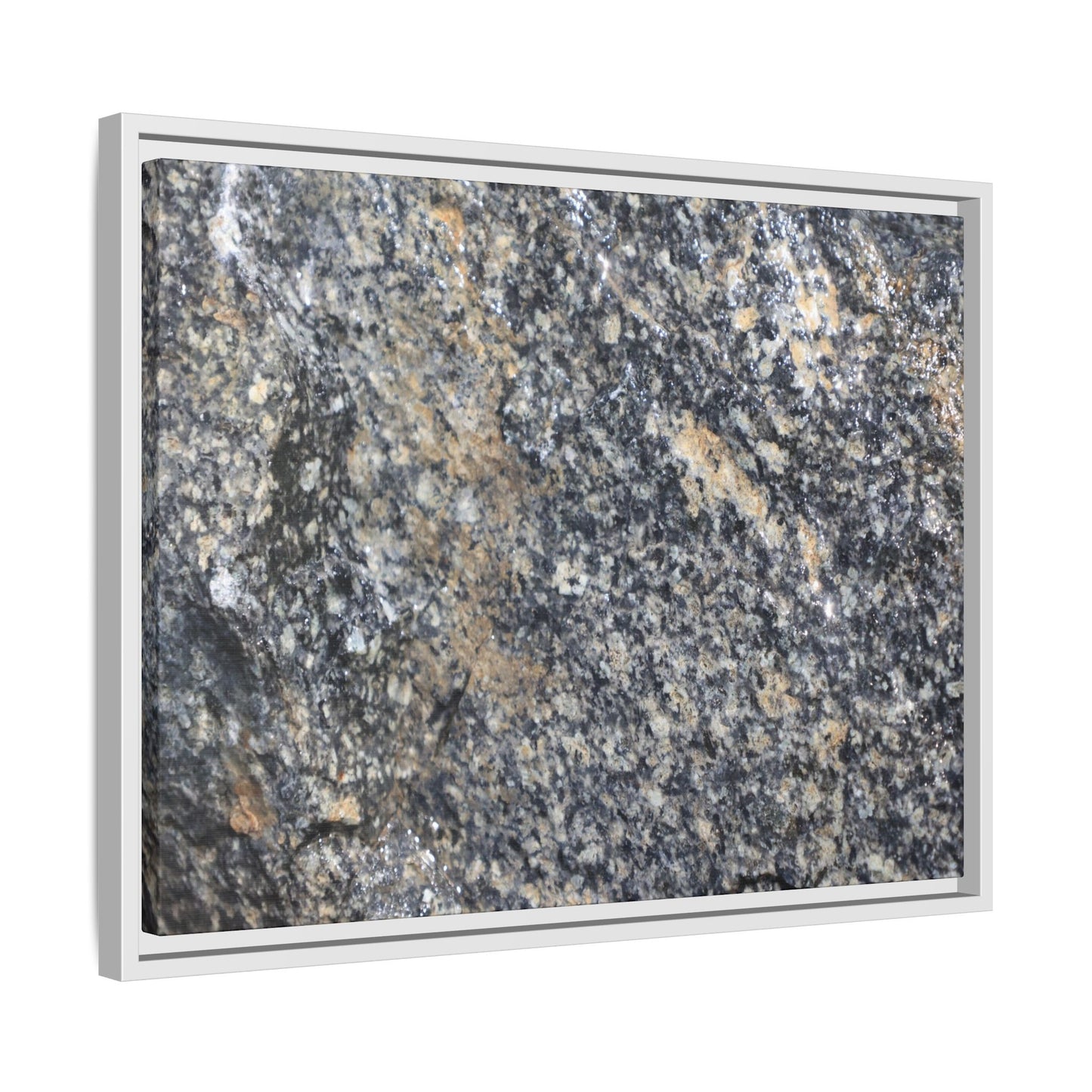 Crystalline Echoes - Unique Stretched Canvas Wall Art - Art By Earth