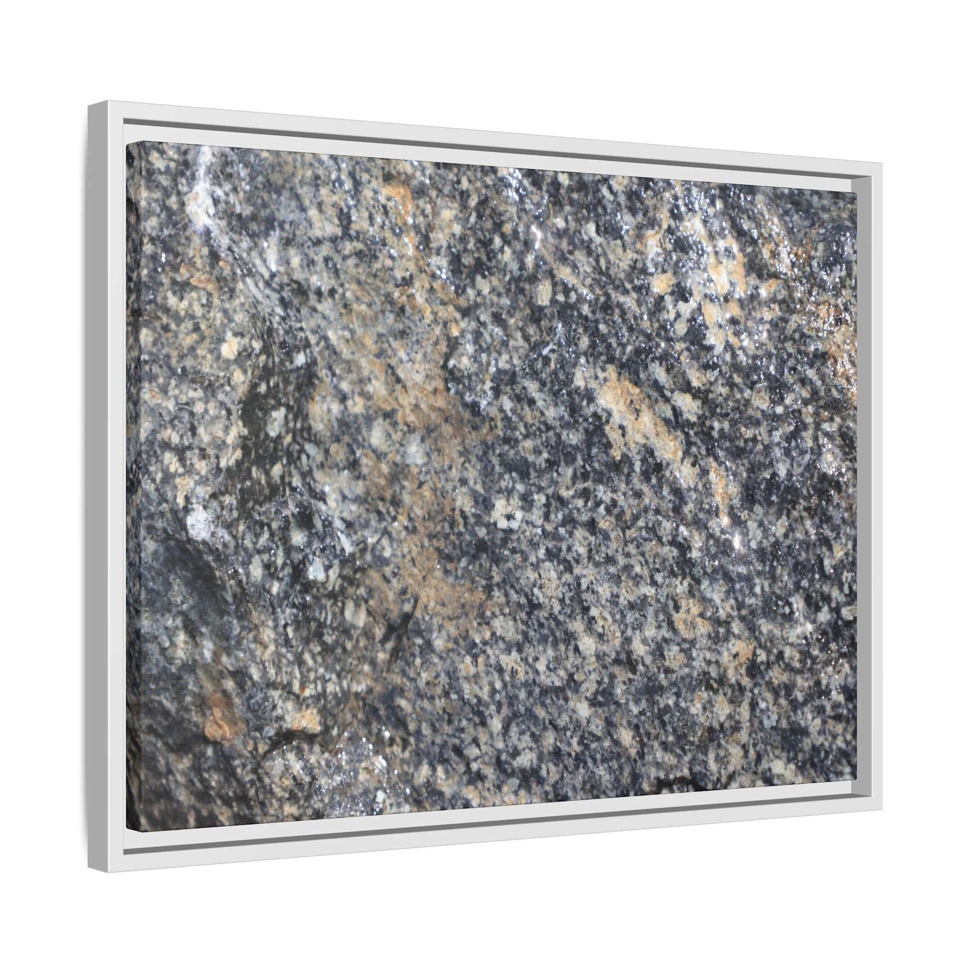 Crystalline Echoes - Unique Stretched Canvas Wall Art - Art By Earth