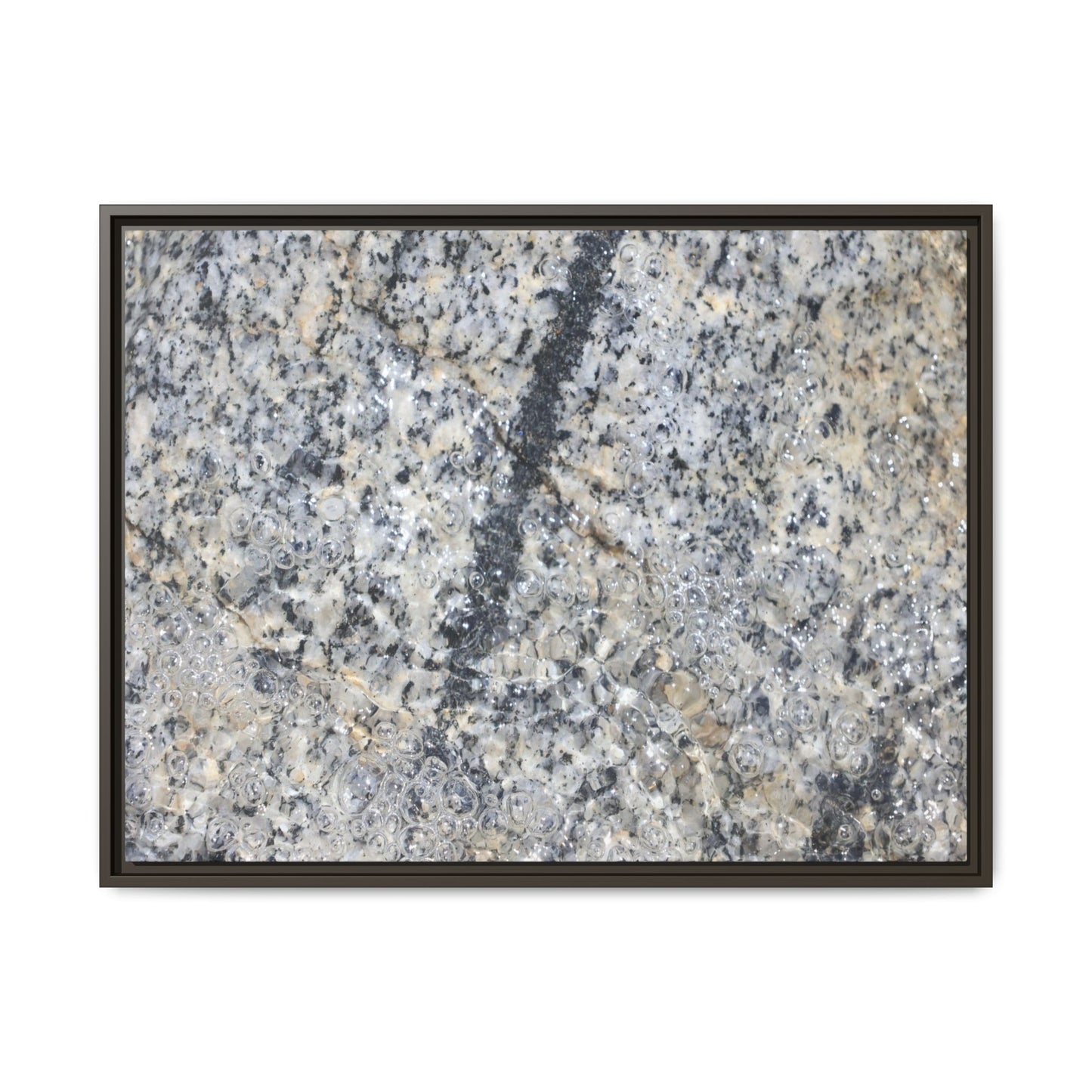 Granite Bubbles - Unique Stretched Canvas Wall Art - Art By Earth