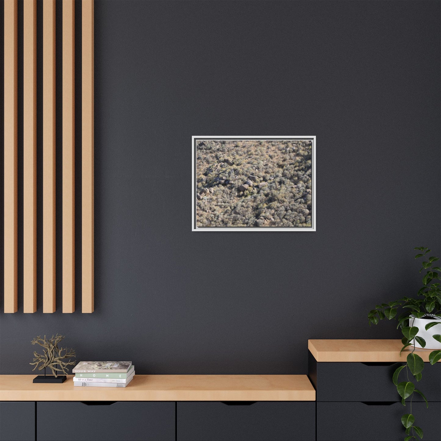 Arid Terrain Study - Unique Stretched Canvas Wall Art - Art By Earth