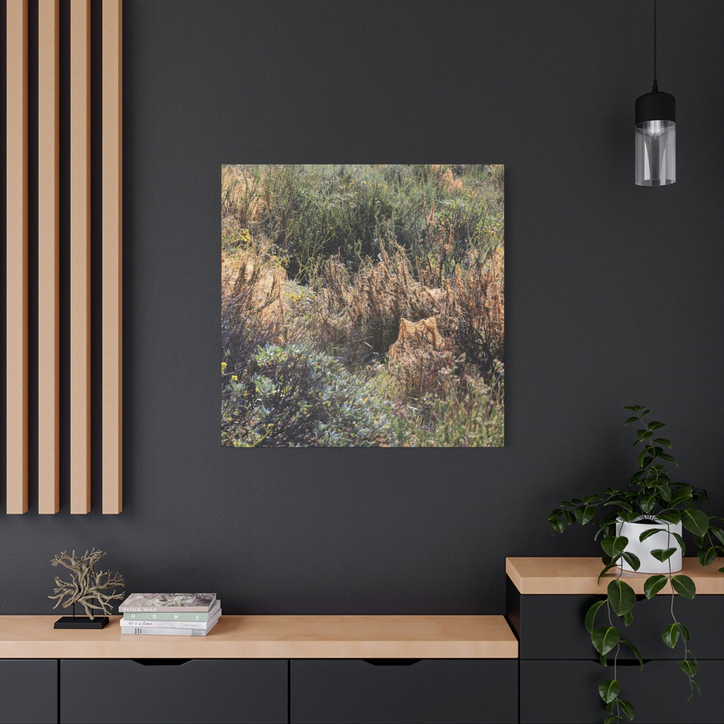 Sagebrush Desert Landscape - Unique Frameless Canvas Wall Art - Art By Earth